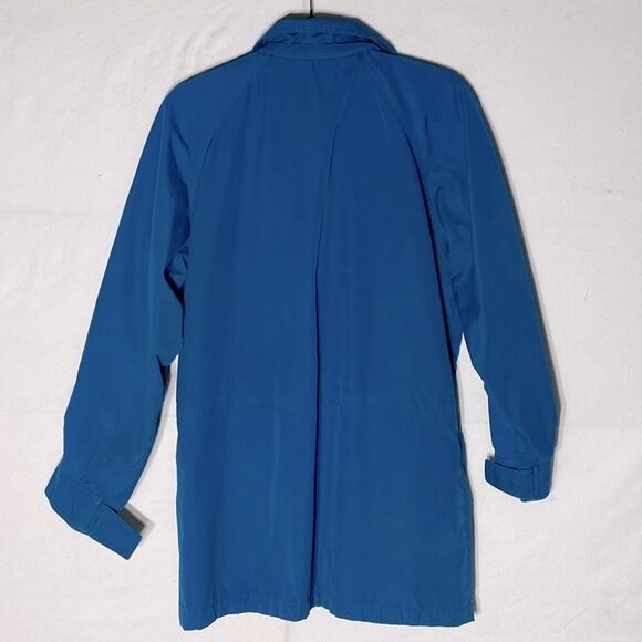 Vintage Eddie Bauer turquoise blue utility style jacket S - Picture 2 of 16